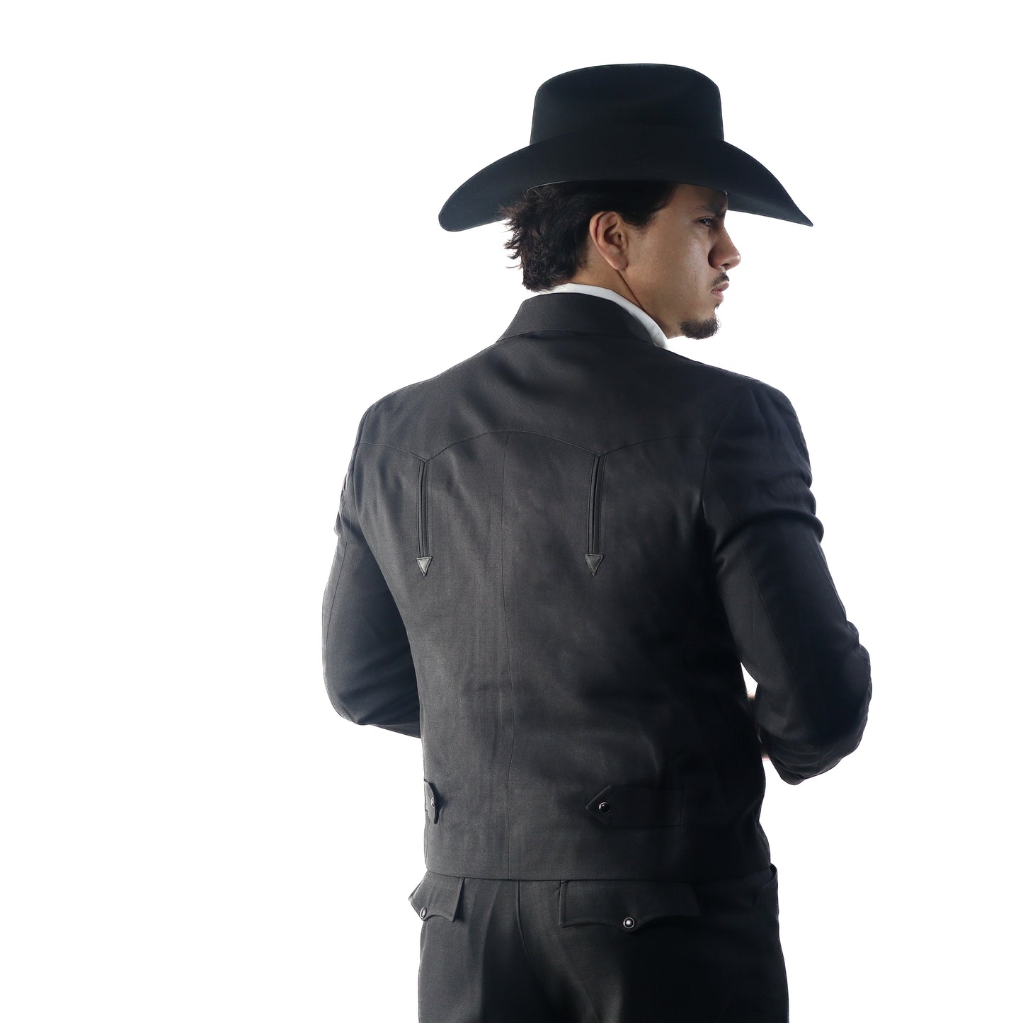 Traje Caporal Toledo Negro Piel Gravada