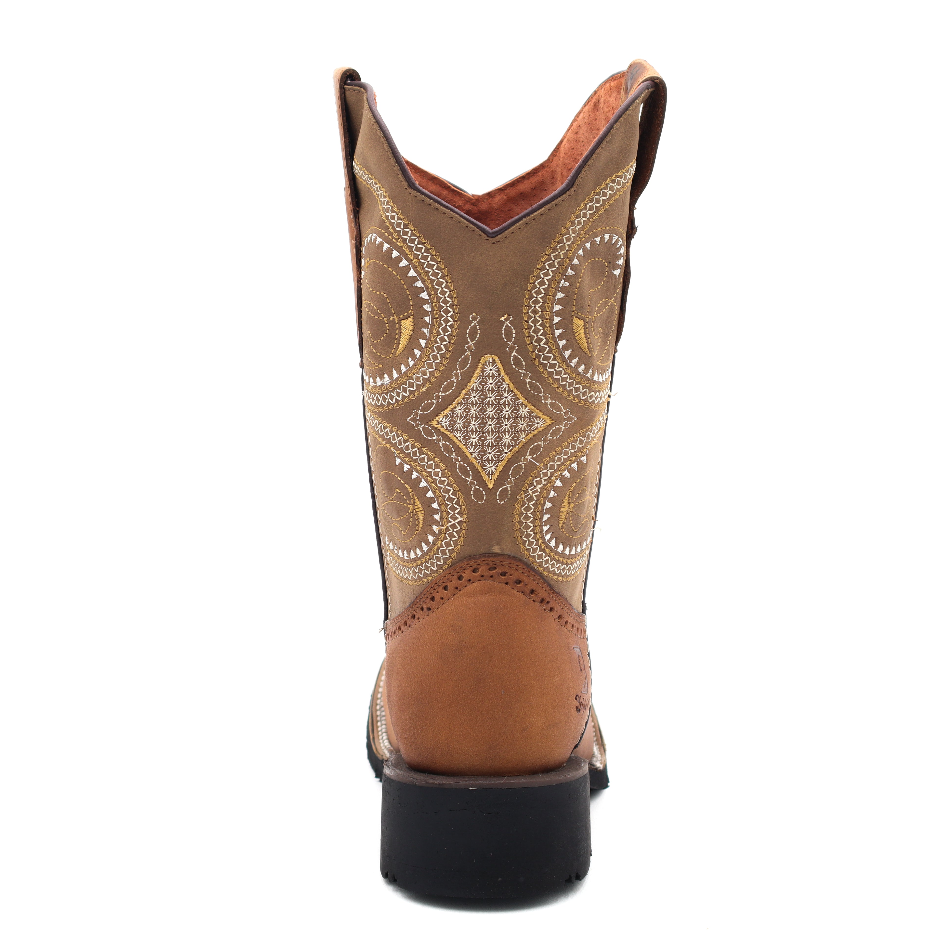 Bota Vaquera Crazy | Cuero Genuino | Color Tabaco | 010J100