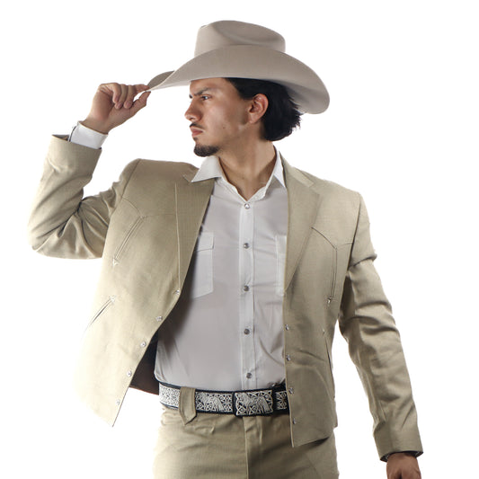 Traje Caporal Toledo Camel Liso