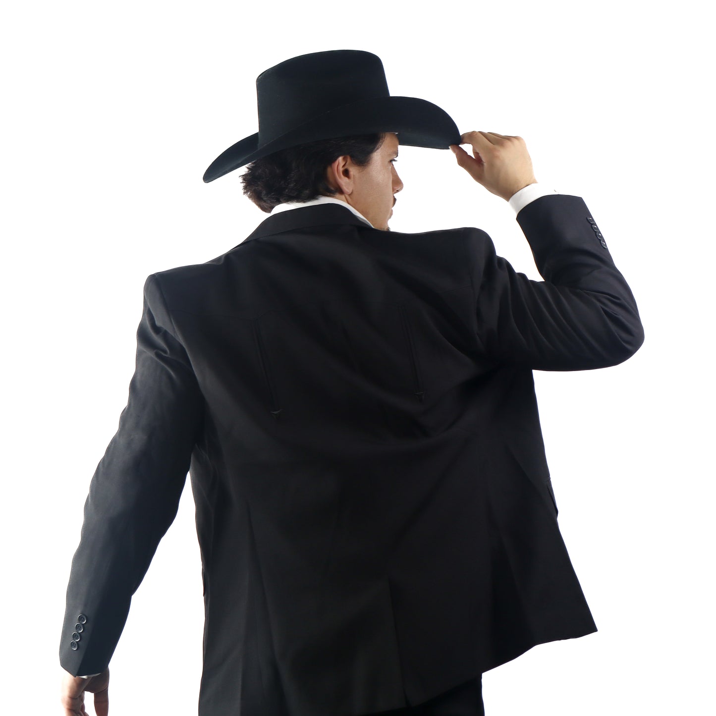 Traje Poliéster Negro Liso