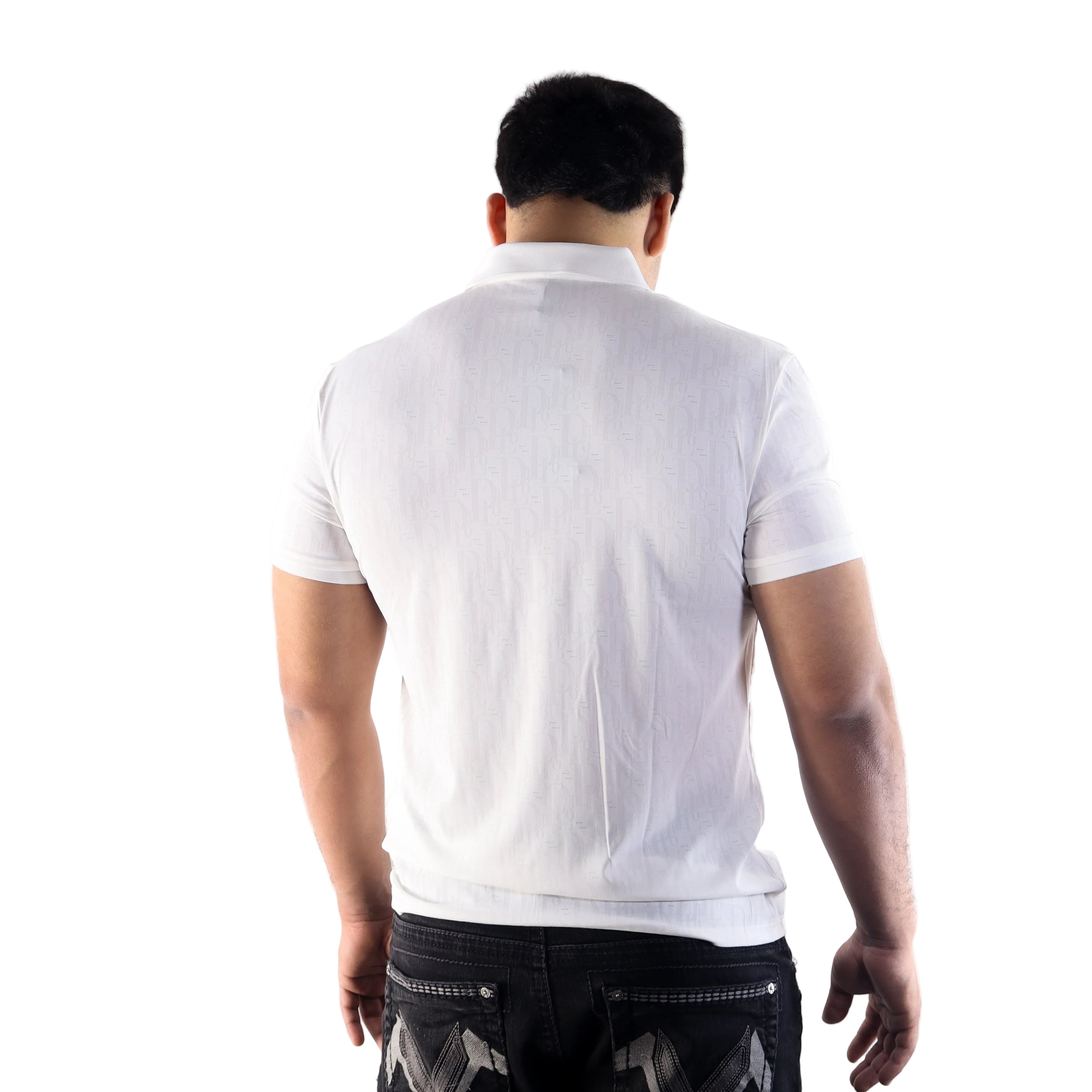 Camisa Polo Stretch Grabado Letras
