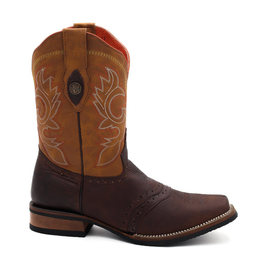 Bota para Caballero en Piel Floter Café Vino | 030-701