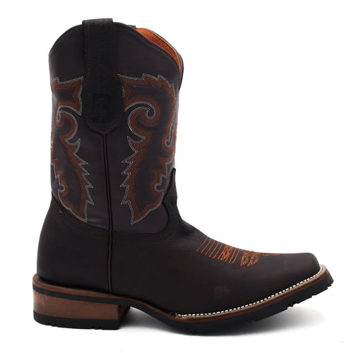 Bota para Caballero en piel Floter Moka con Suela de Hule | 030-517