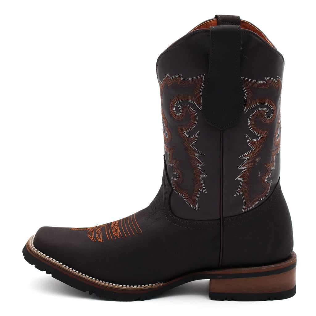 Bota para Caballero en piel Floter Moka con Suela de Hule | 030-517