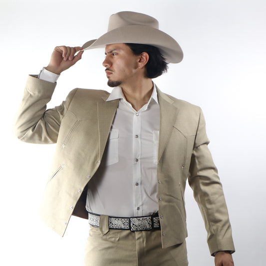 Traje Caporal Toledo Camel Liso