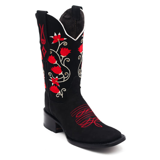 Cataleya Nobuck Negro - Bulldog