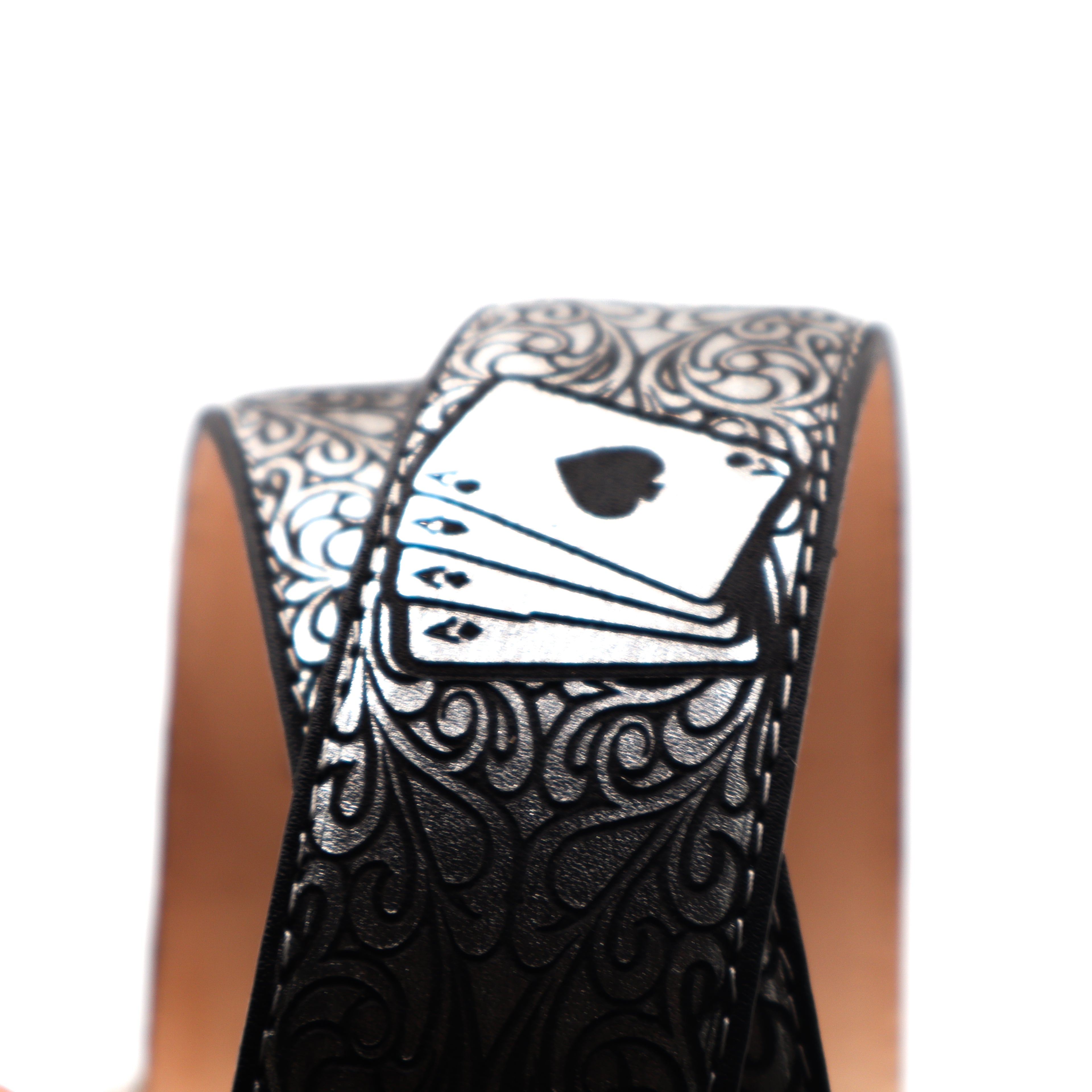 Cinturon Plateado Laser - Cartas
