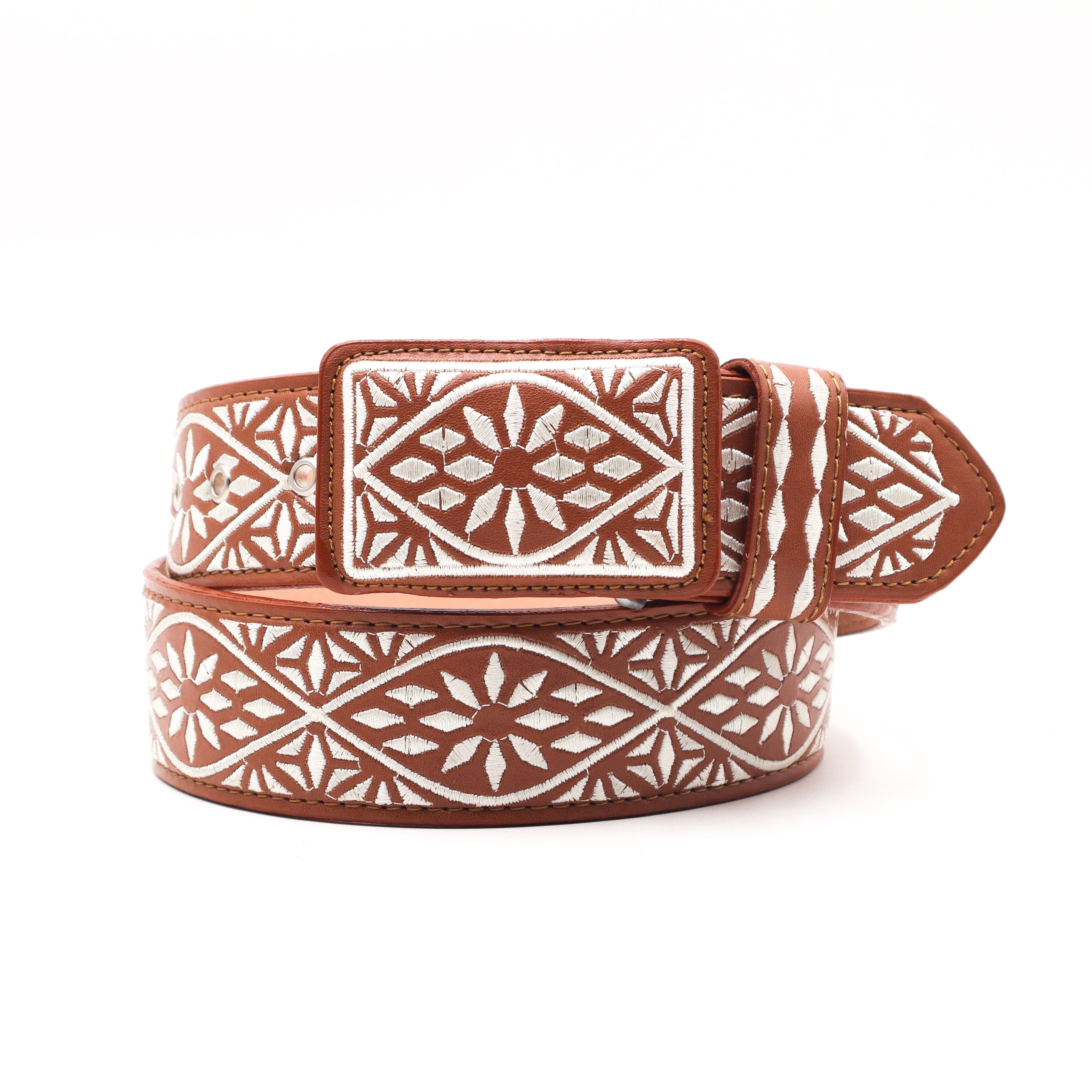 Cinturon Bordado Tang - Rombos