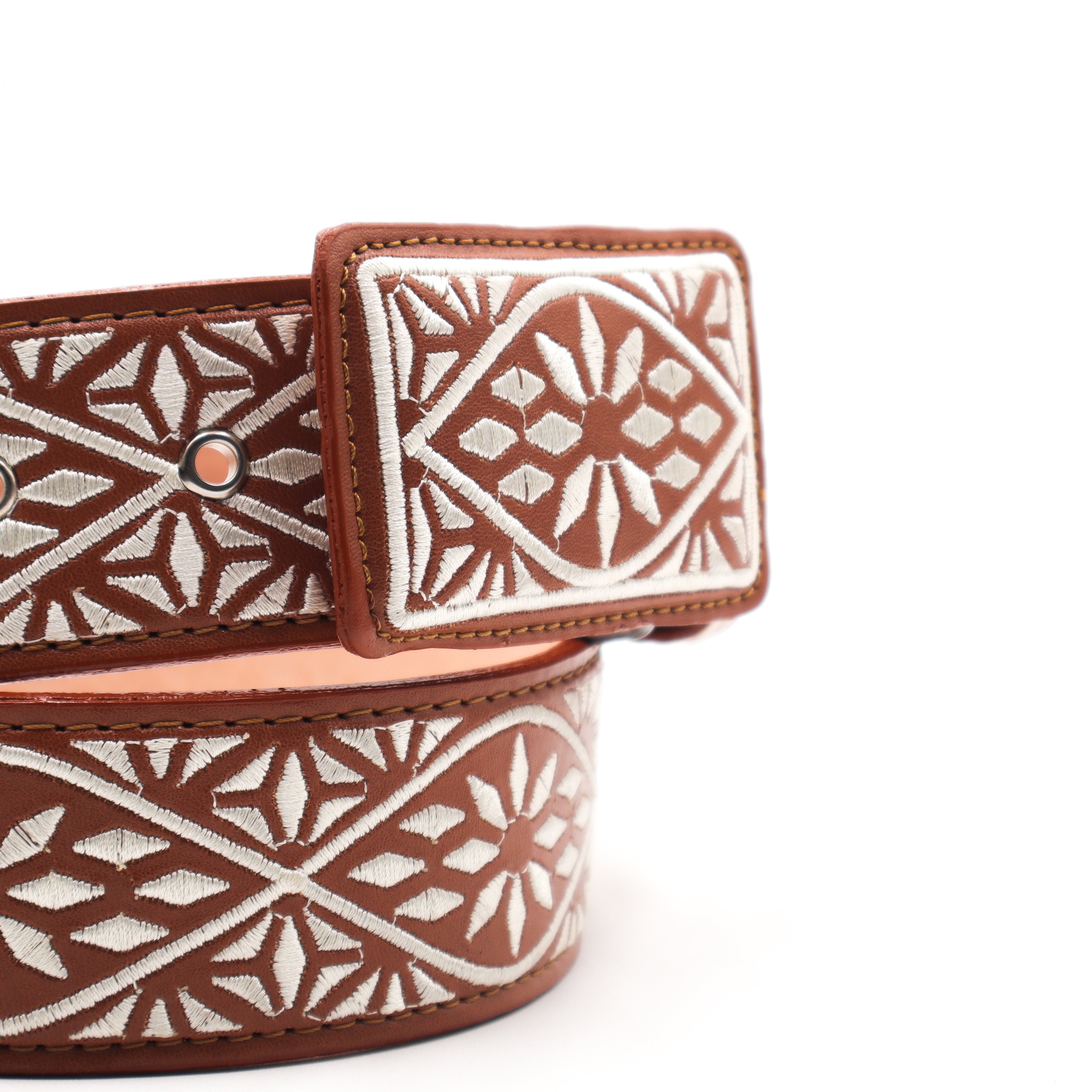 Cinturon Bordado Tang - Rombos