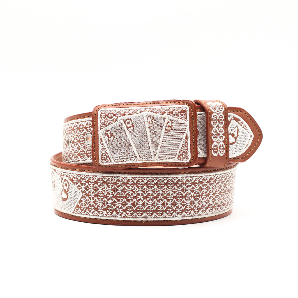 Cinturon Bordado Tang - Cartas