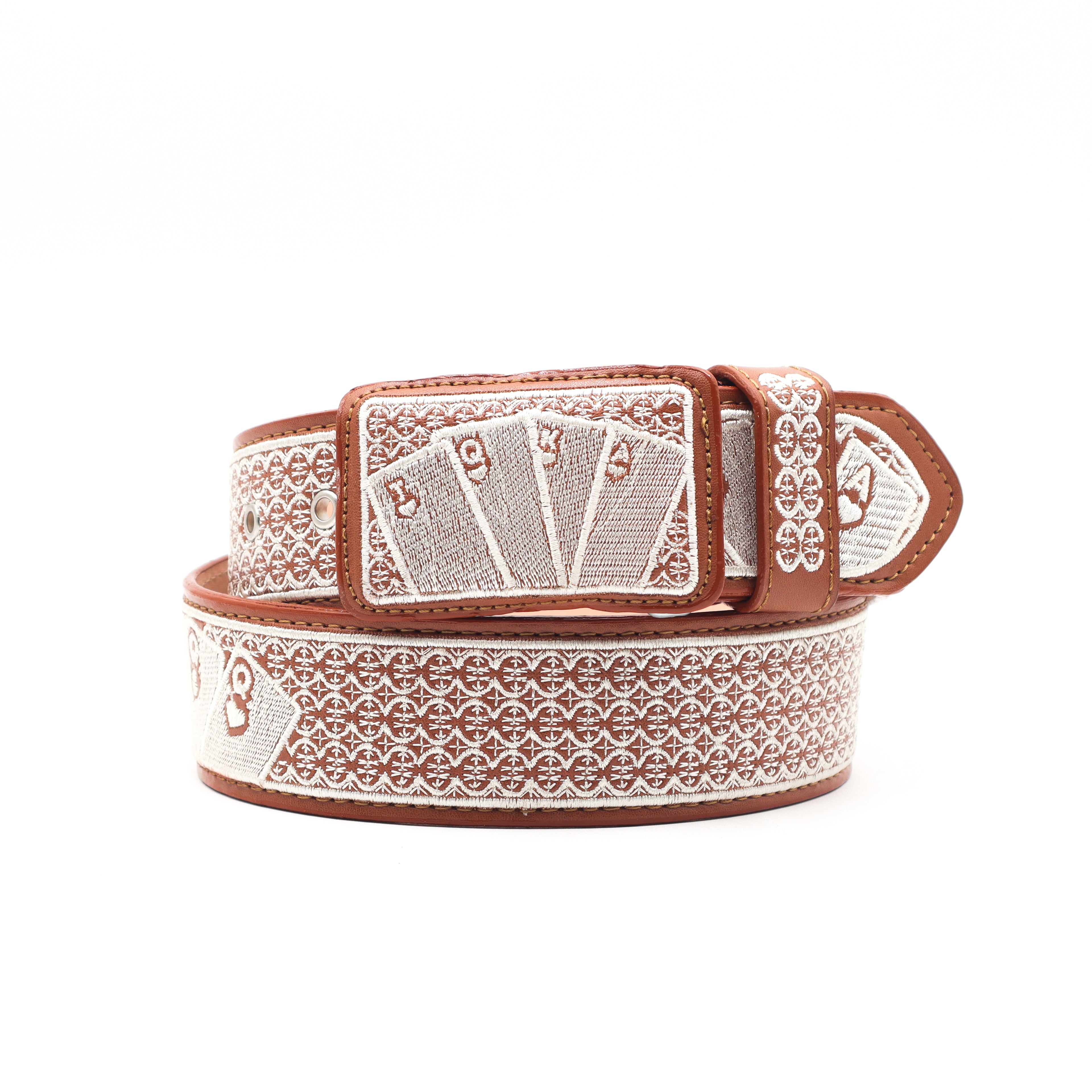 Cinturon Bordado Tang - Cartas
