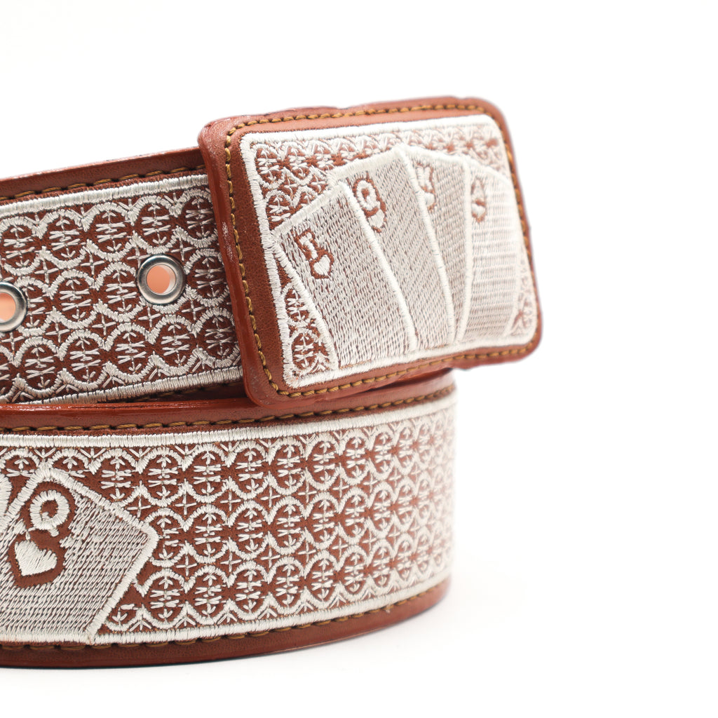 Cinturon Bordado Tang - Cartas