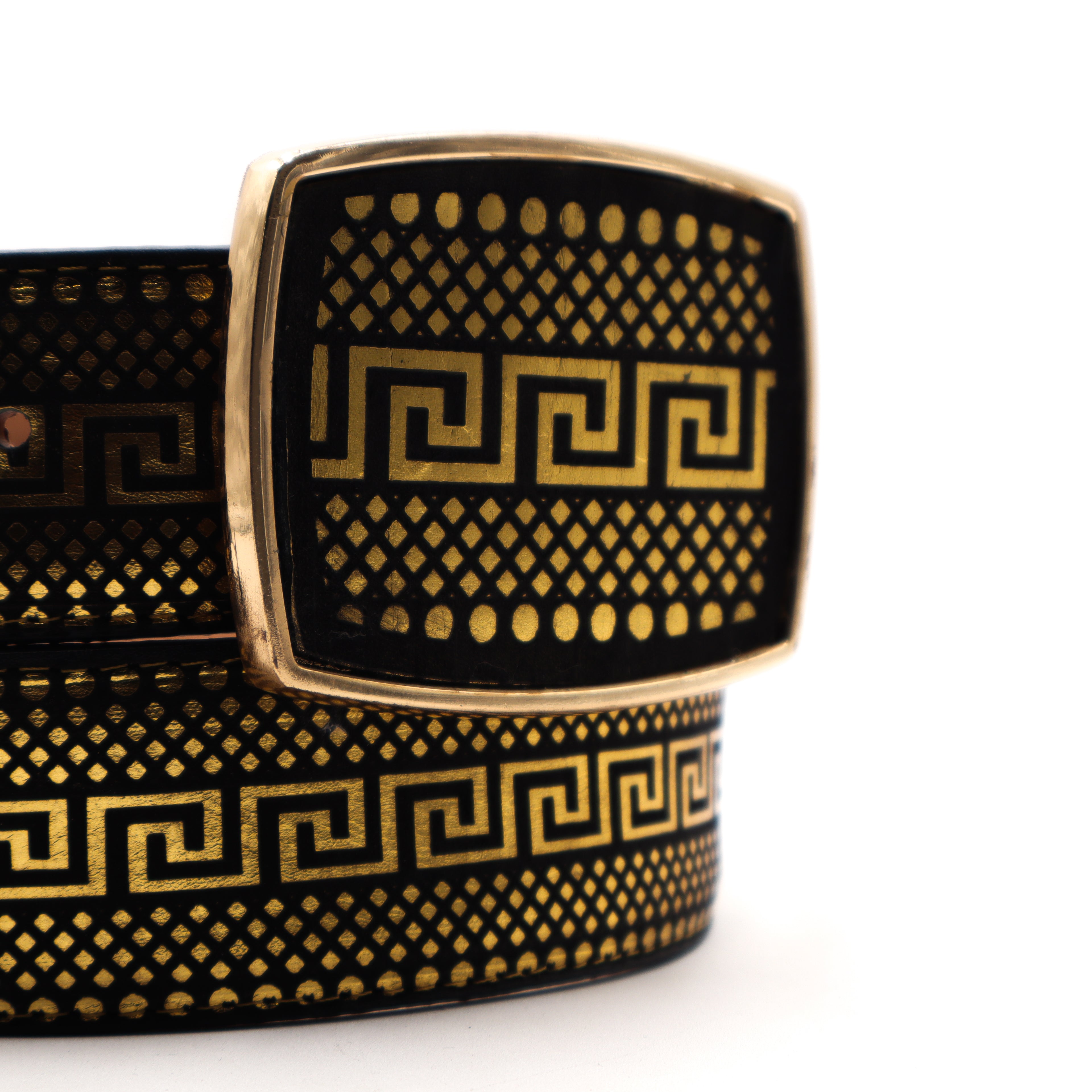 Cinturon Dorado Laser - Grecas