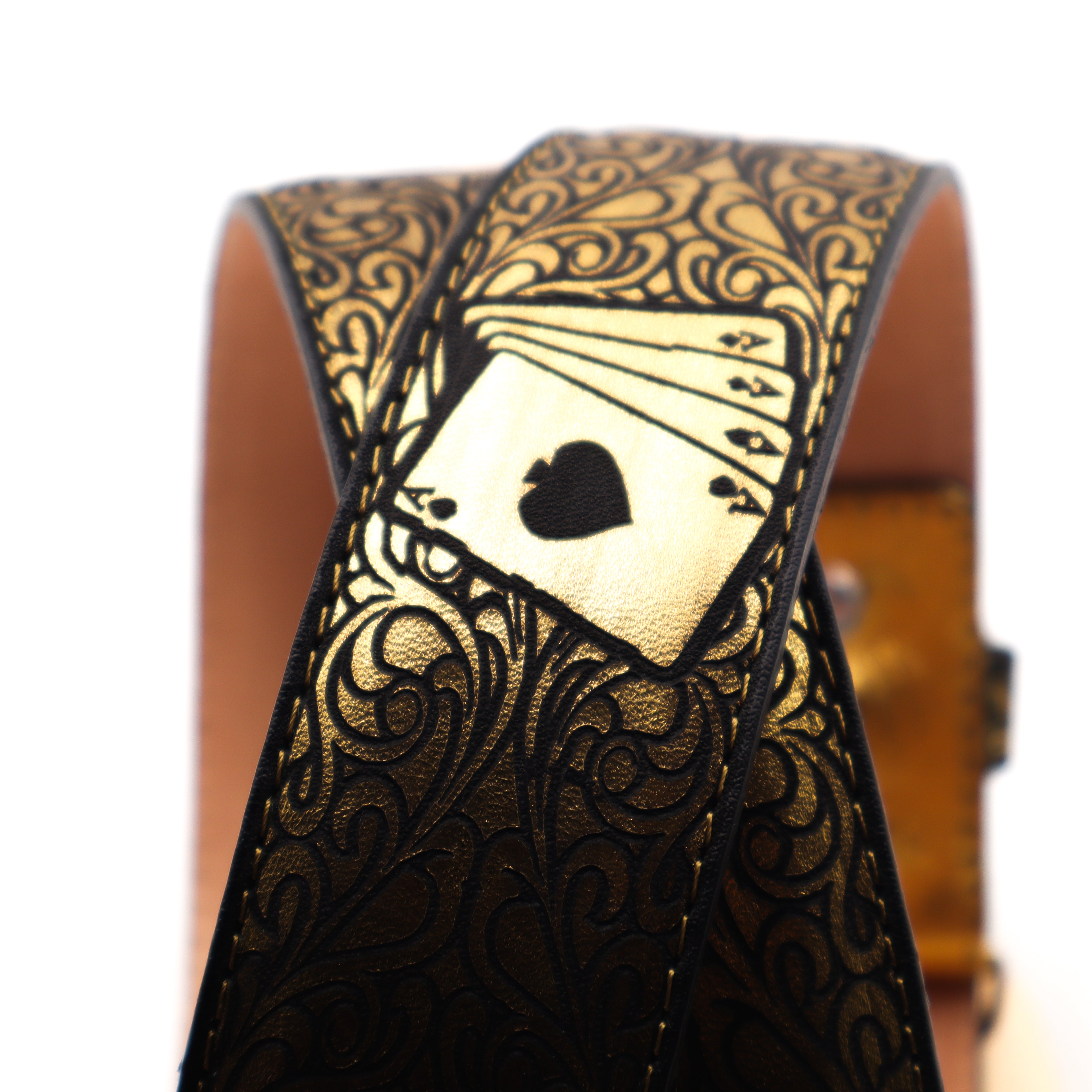 Cinturon Dorado Laser - Cartas