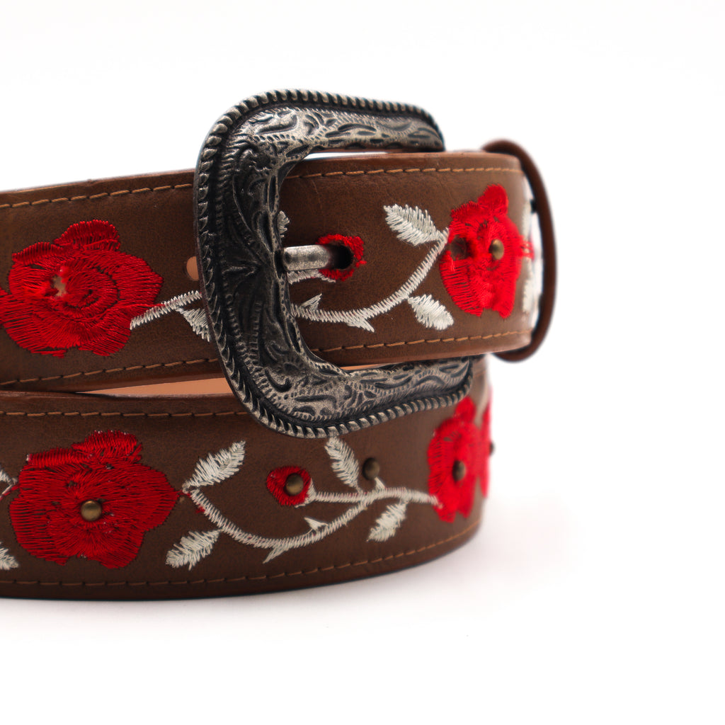 Cinturon para Dama - Rosas Tang
