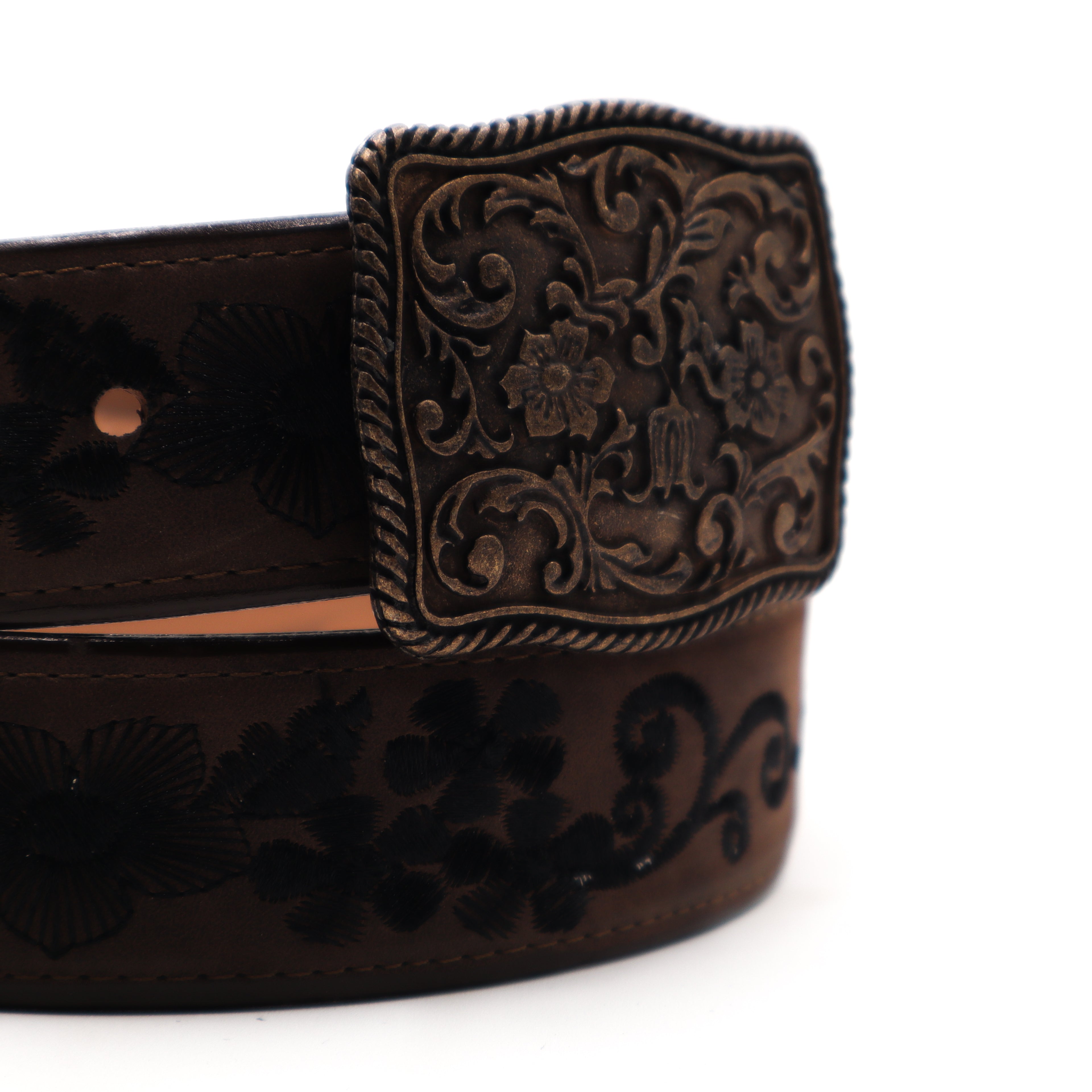 Cinturon para Dama - Geretana Moka / Negro