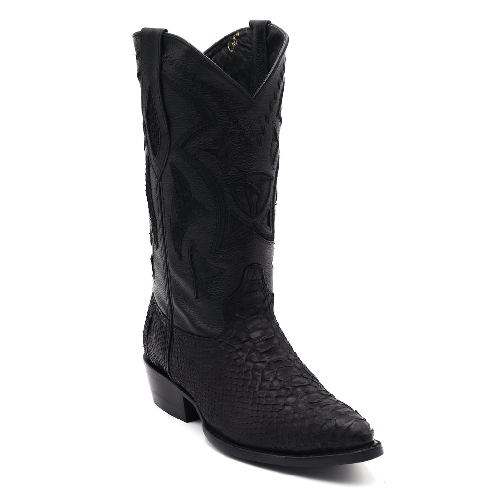 Men's J Toe Python Original Exotic Cowboy Western Boot