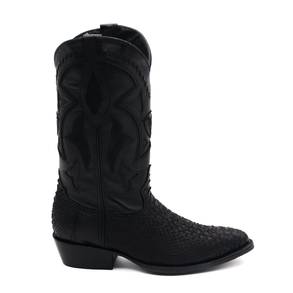 Men's J Toe Python Original Exotic Cowboy Western Boot