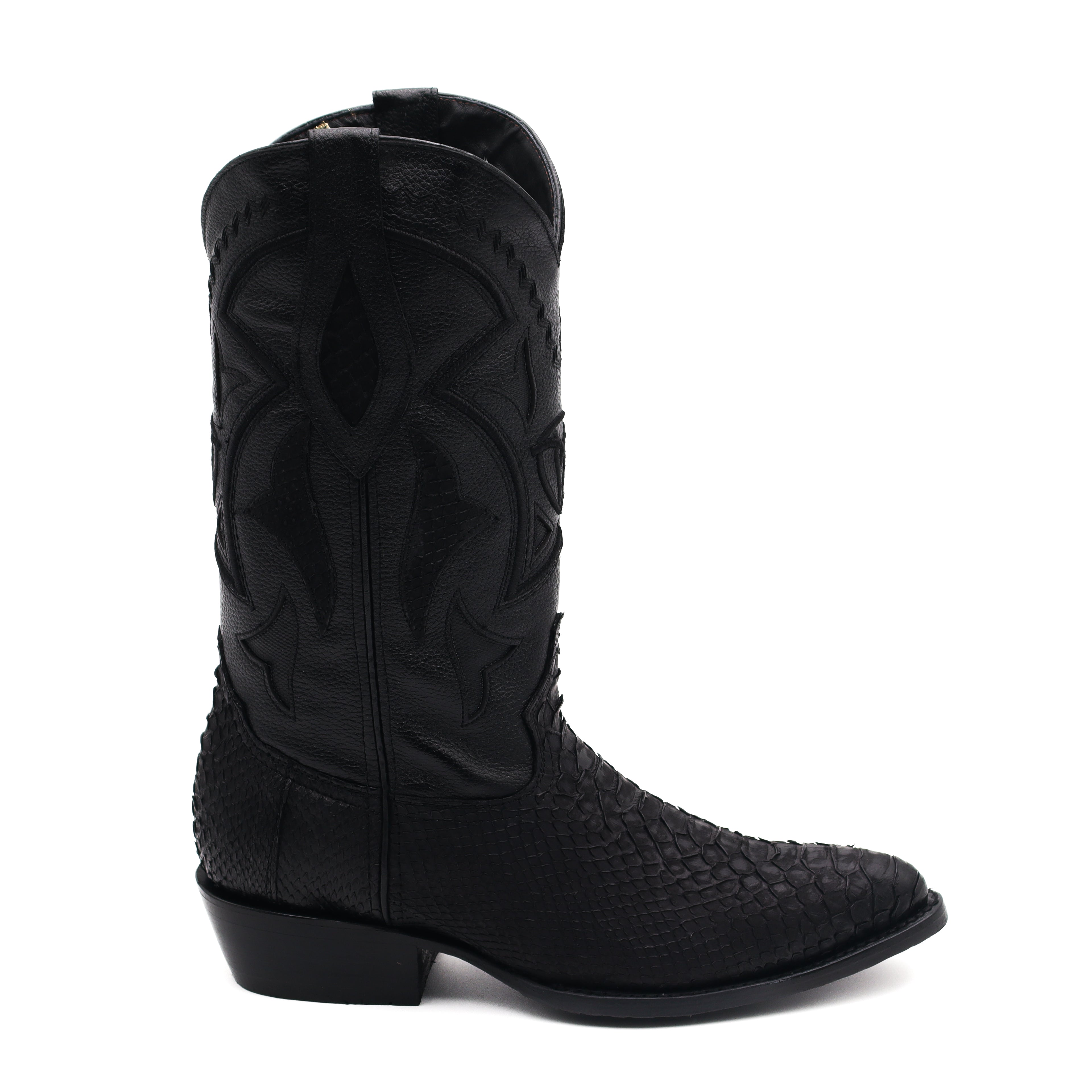 Men's J Toe Python Original Exotic Cowboy Western Boot