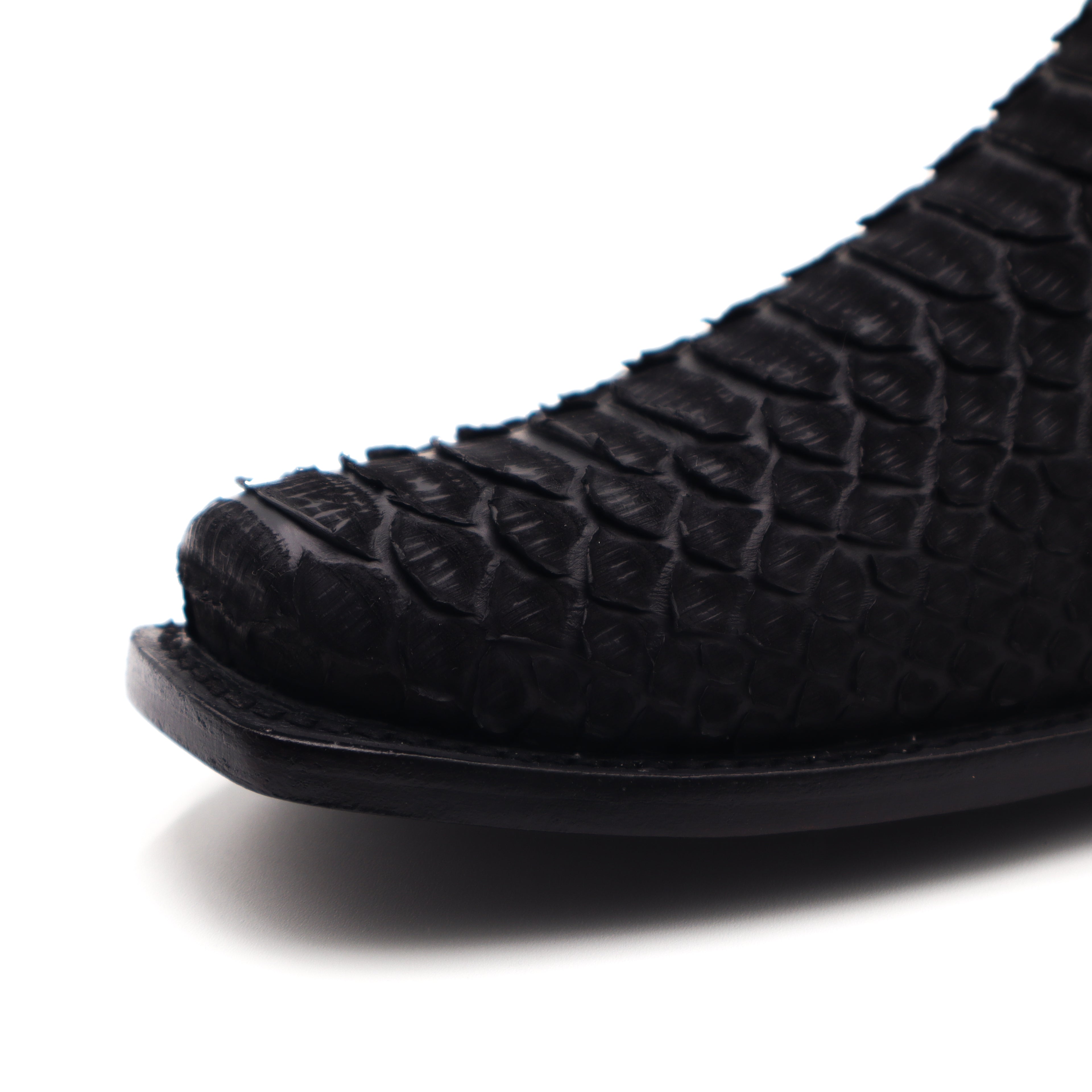 Men's Roma Frontier Exotic Original Python Zip Square Toe Boot