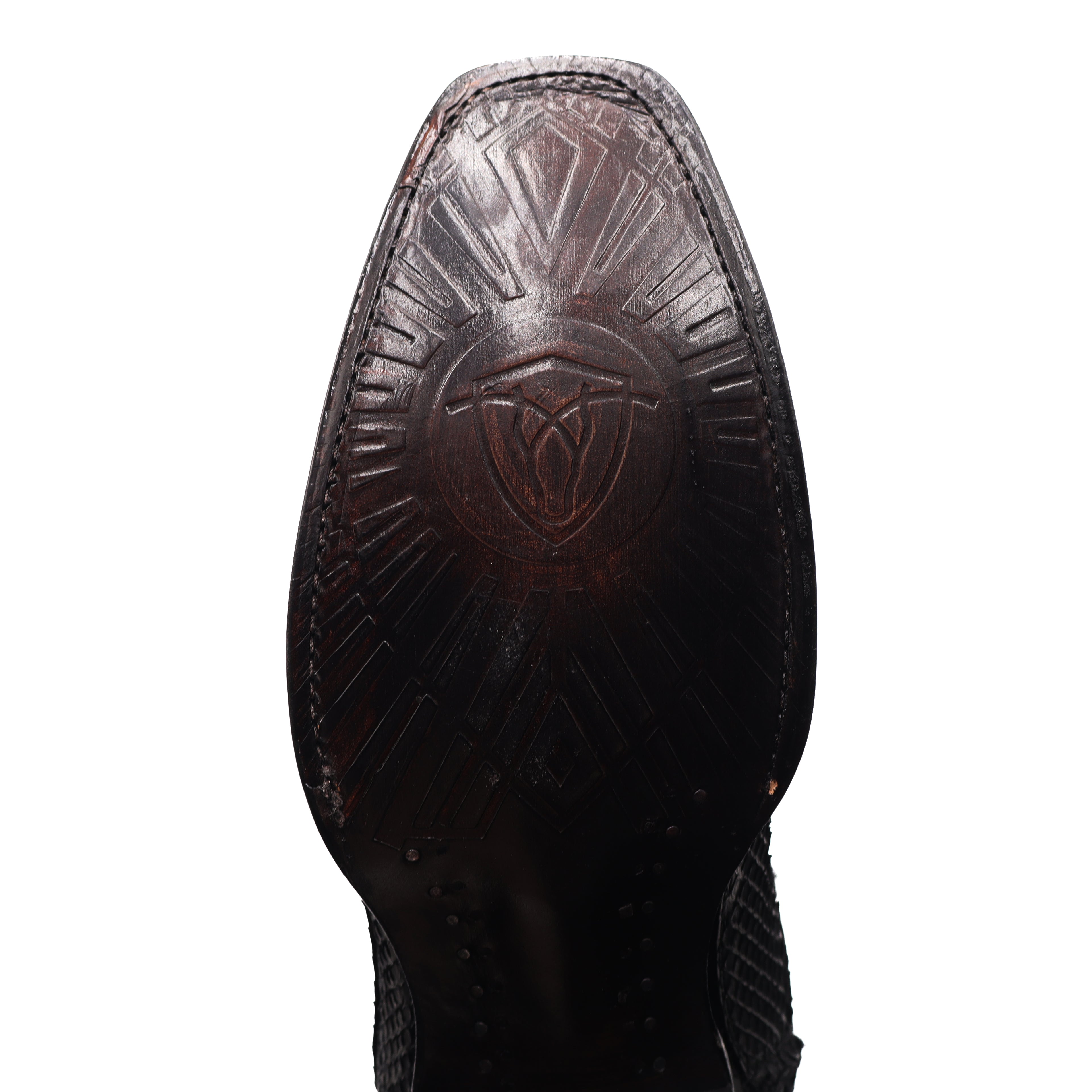 Men's Roma Frontier Exotic Original Python Zip Square Toe Boot