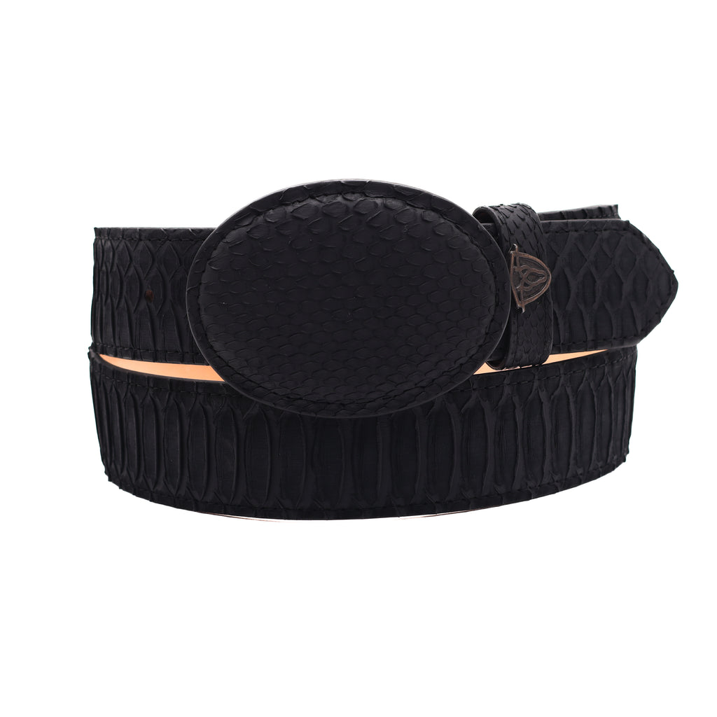Python Belt - Black Nobuck