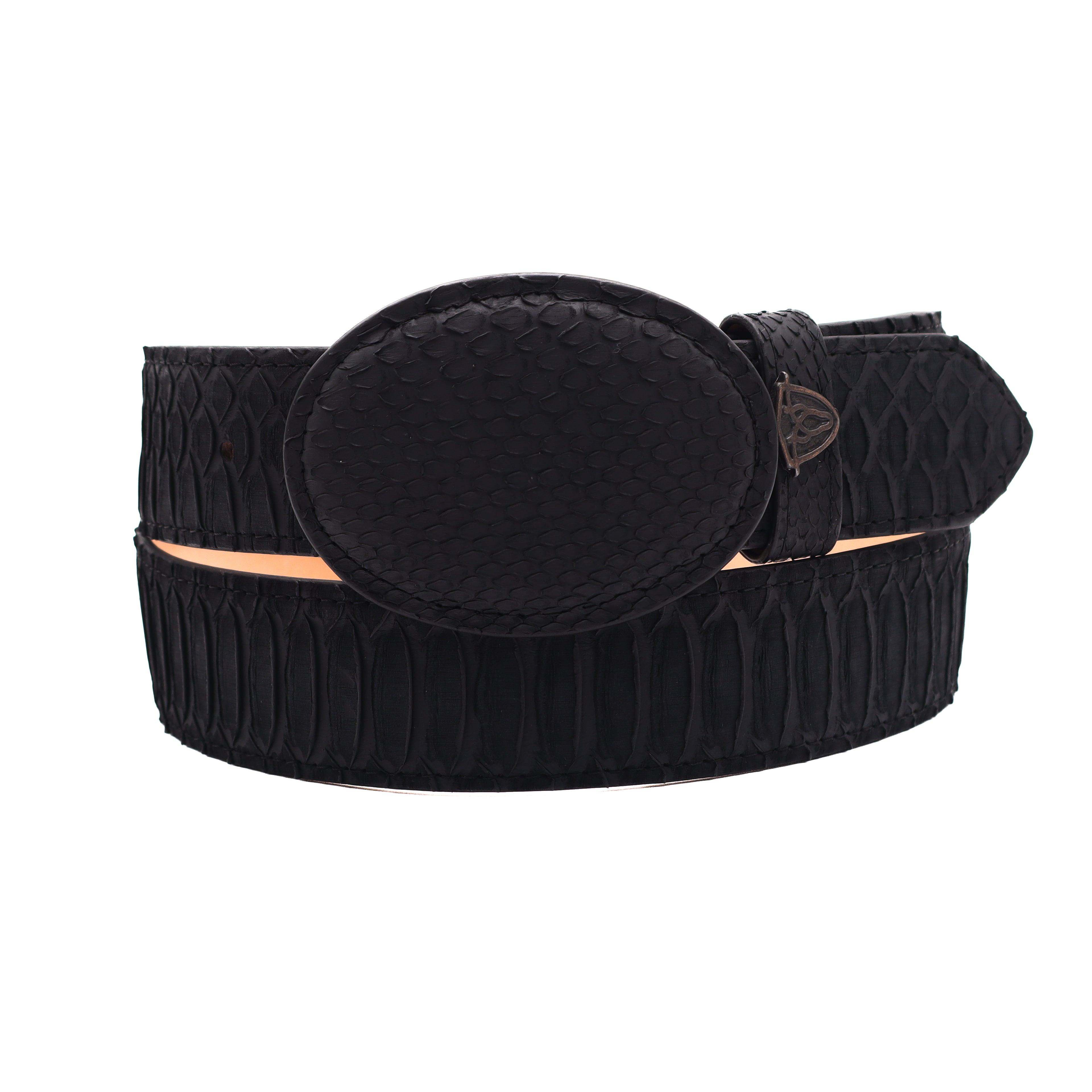 Python Belt - Black Nobuck
