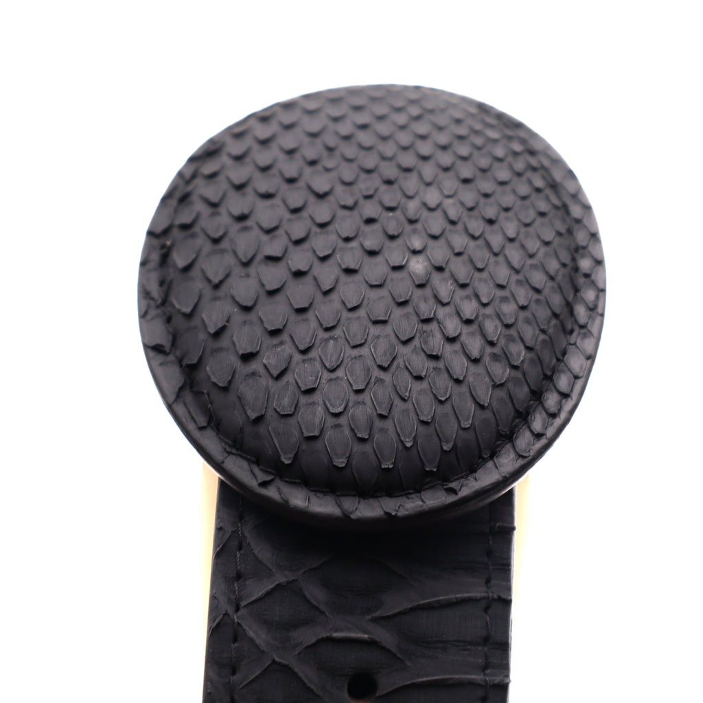 Python Belt - Black Nobuck