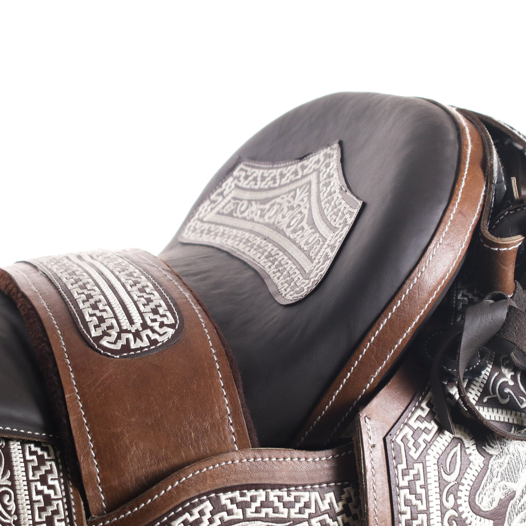 Charro Saddle 16" -  Brown | Horse Q2