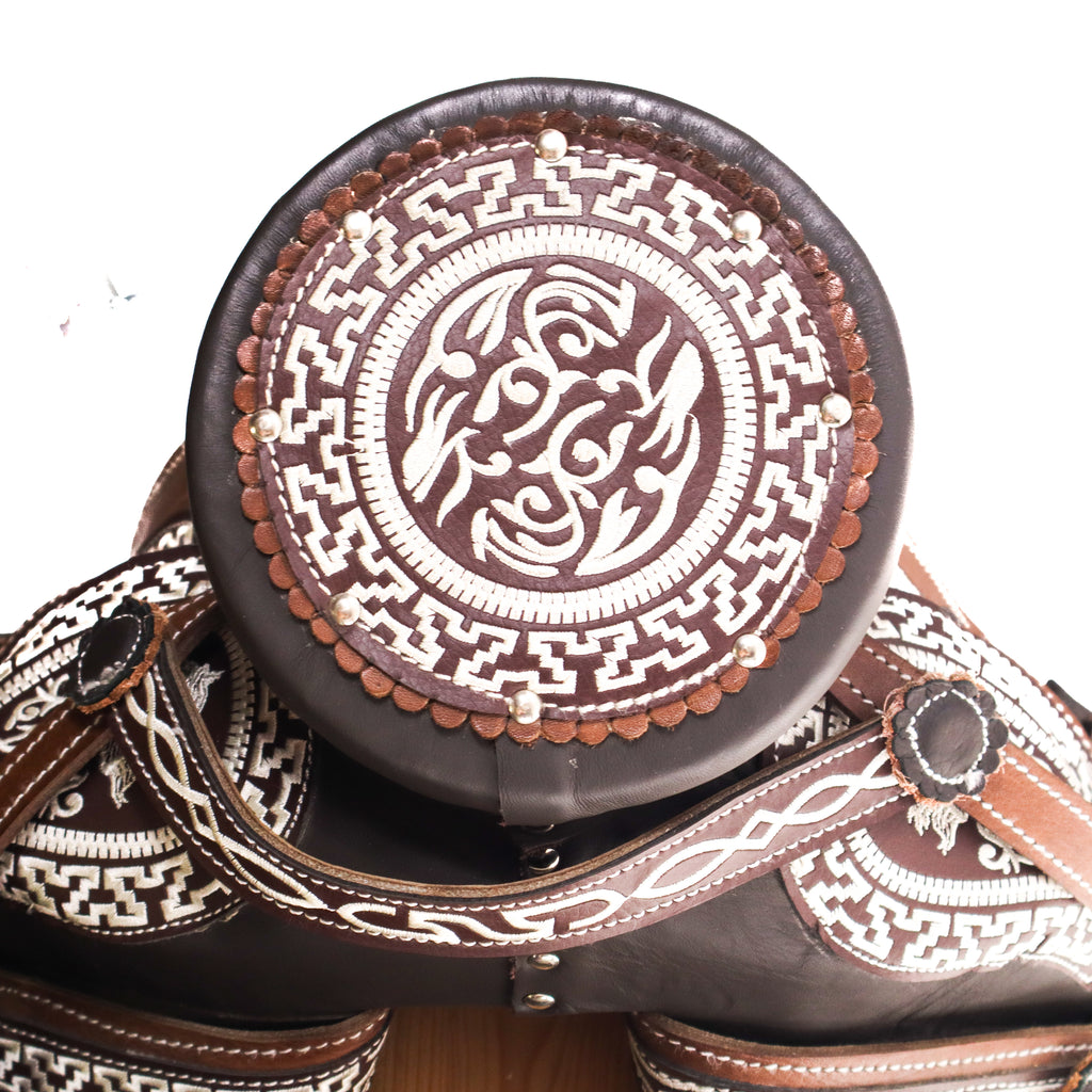 Charro Saddle 16" -  Brown | Horse Q2