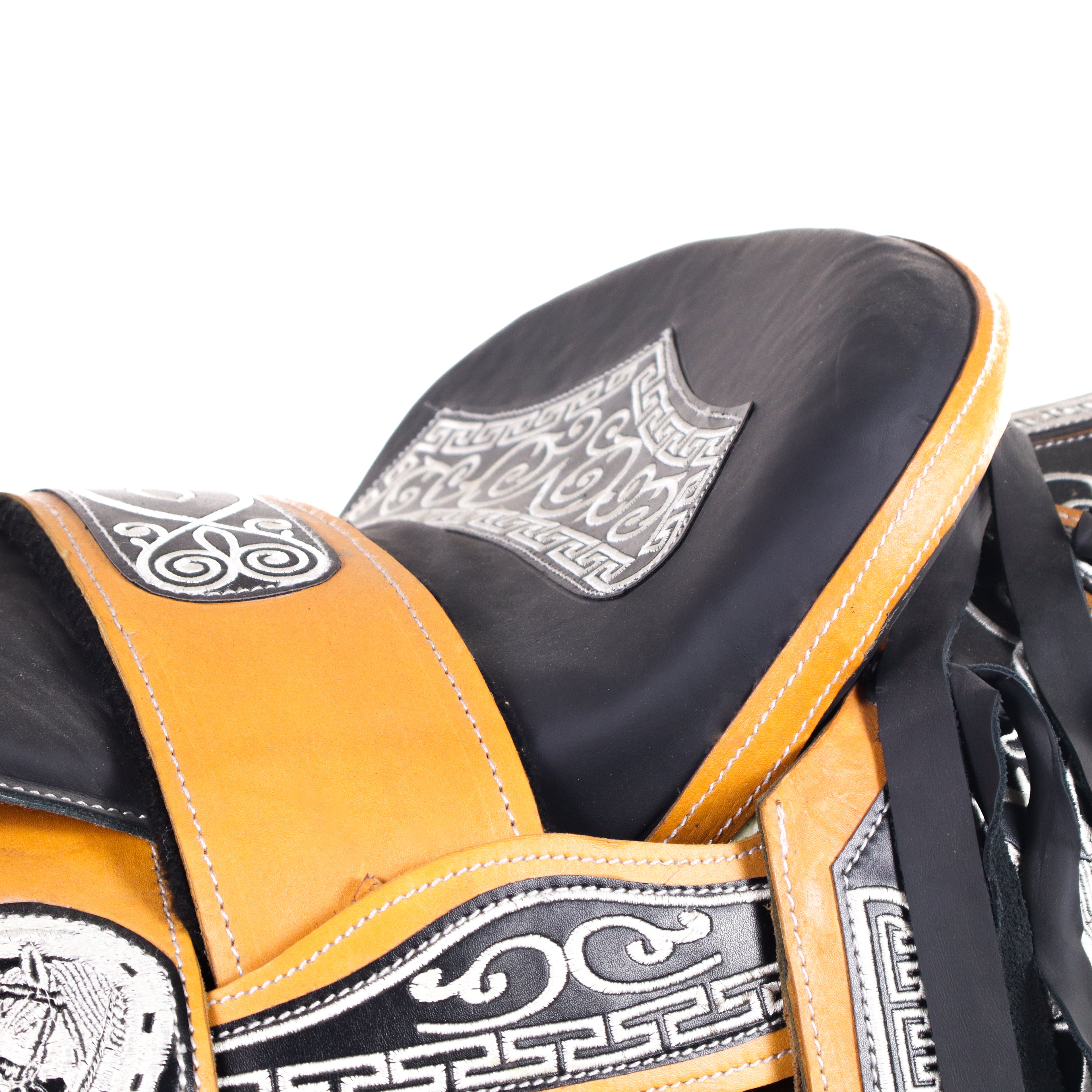 Charro Saddle 16" - Black and Tang | Horse Q2