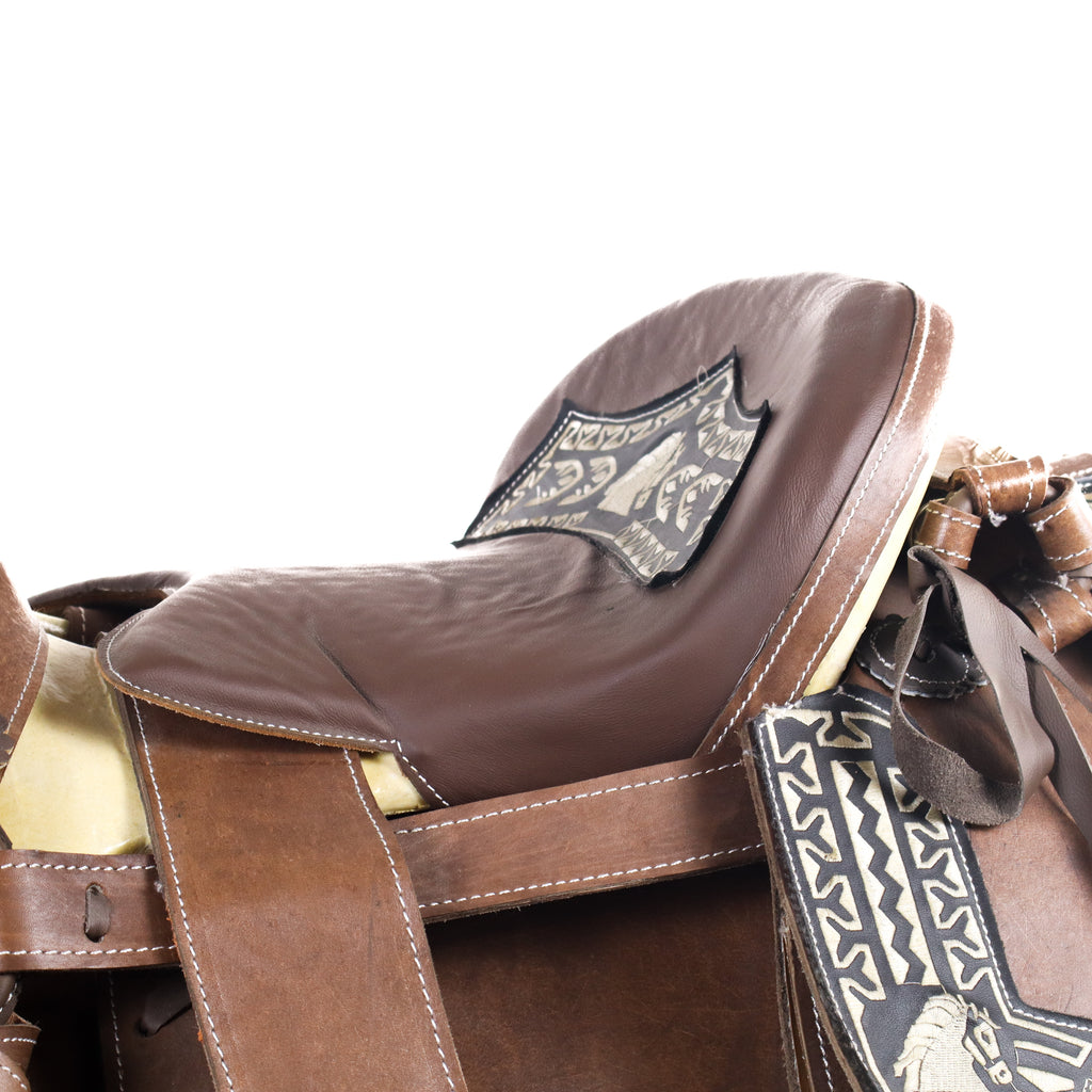 Charro Saddle 16" - Brown | Horses Q1