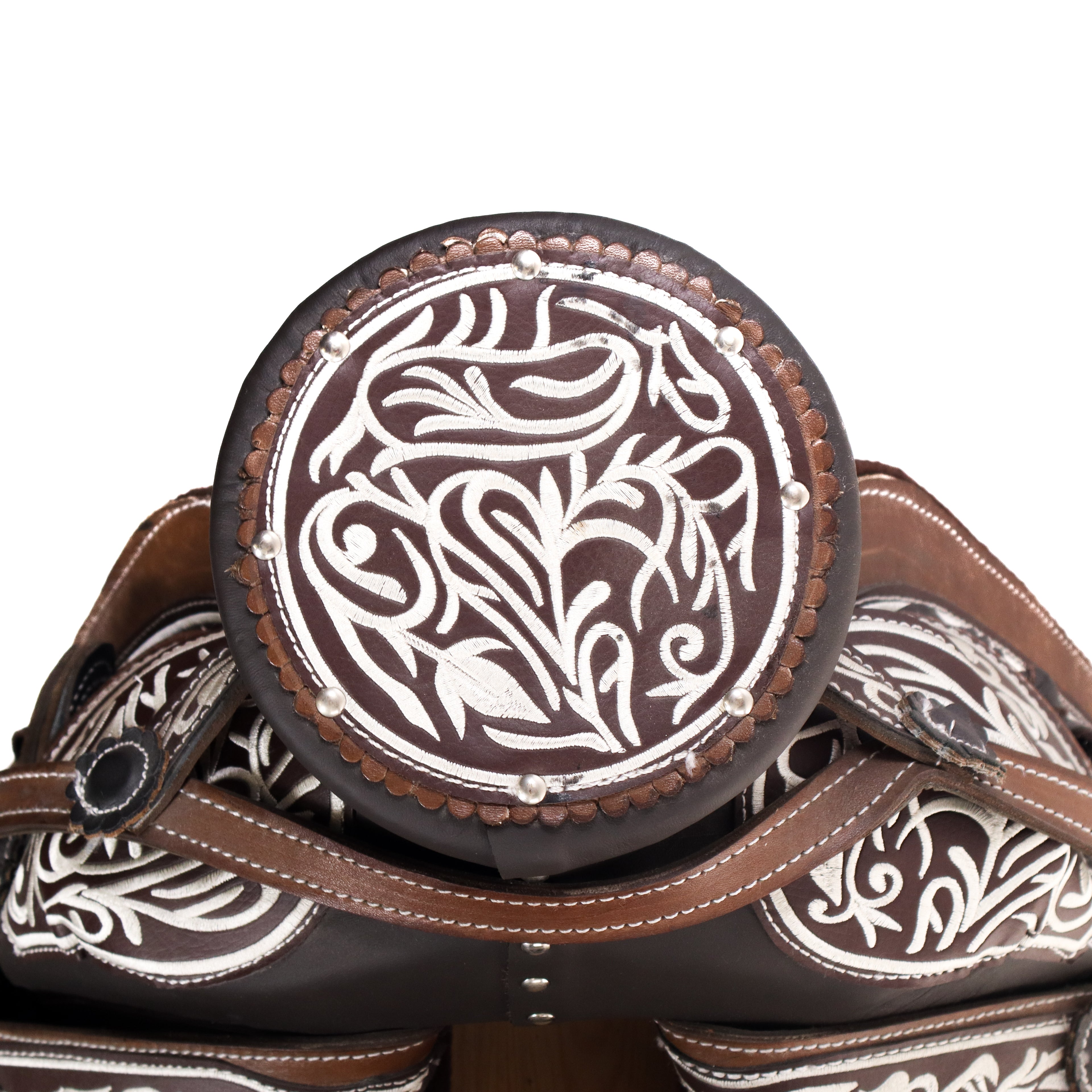 Charro Saddle 16" - Brown | Horse and Flowers Q2
