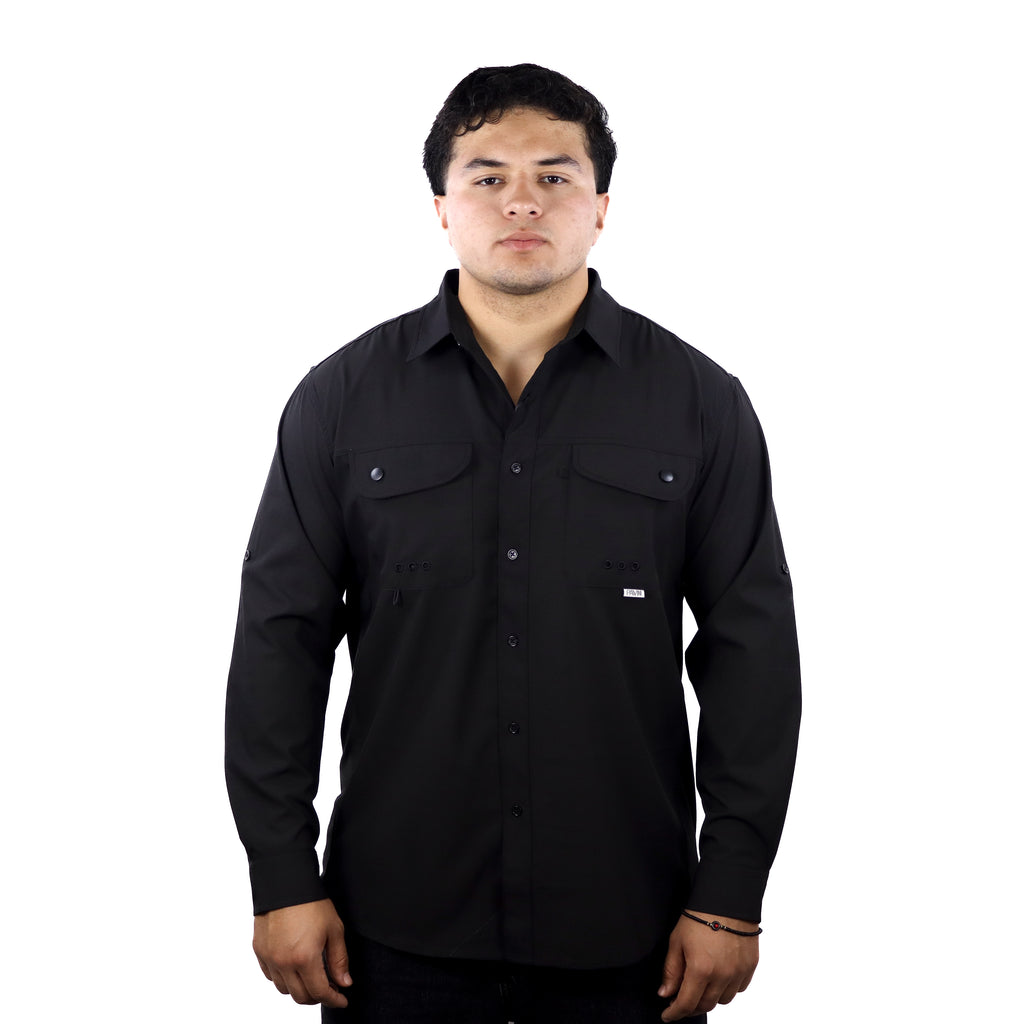 Camisa Vaquera Manga Larga Corte Clásico - PV001