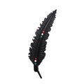 Pluma de Metal Negra - Piedra Tricolor