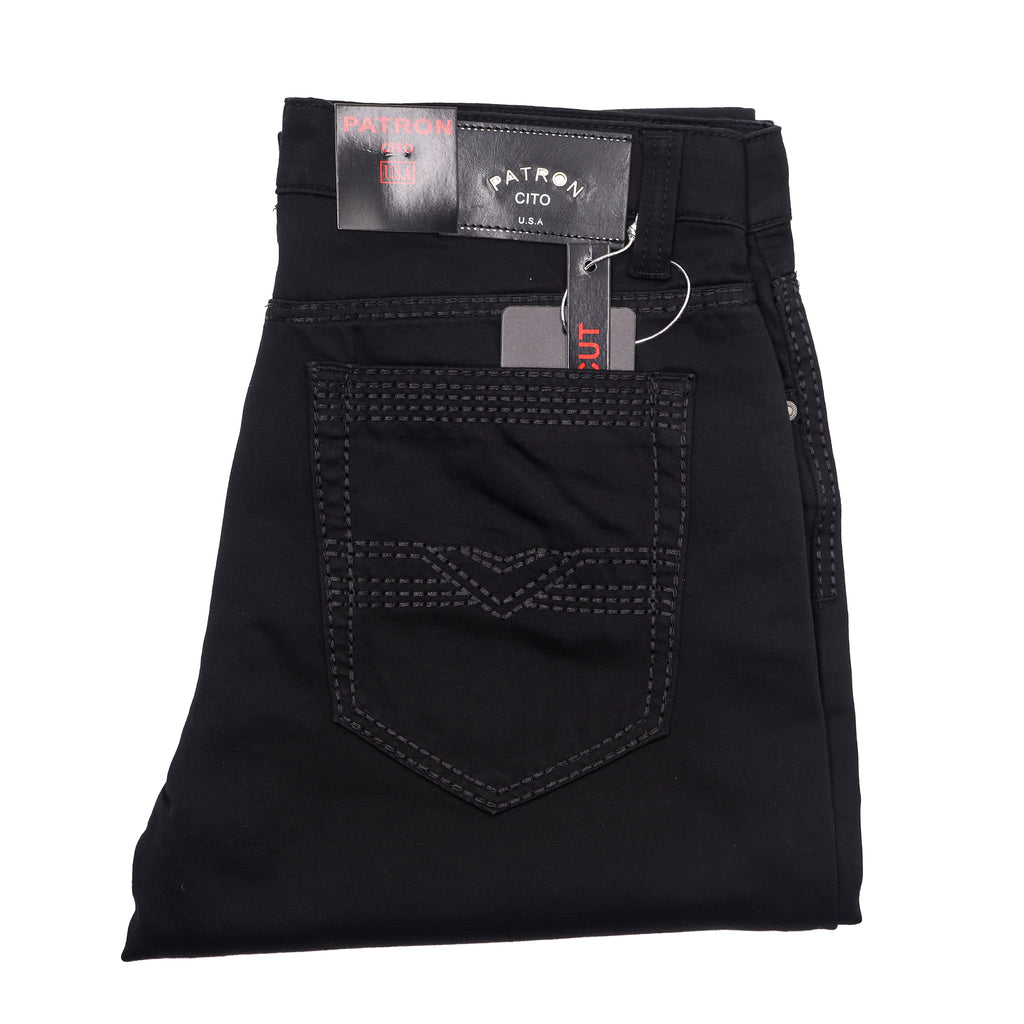Pantalón Vaquero - Gabardina | Negro