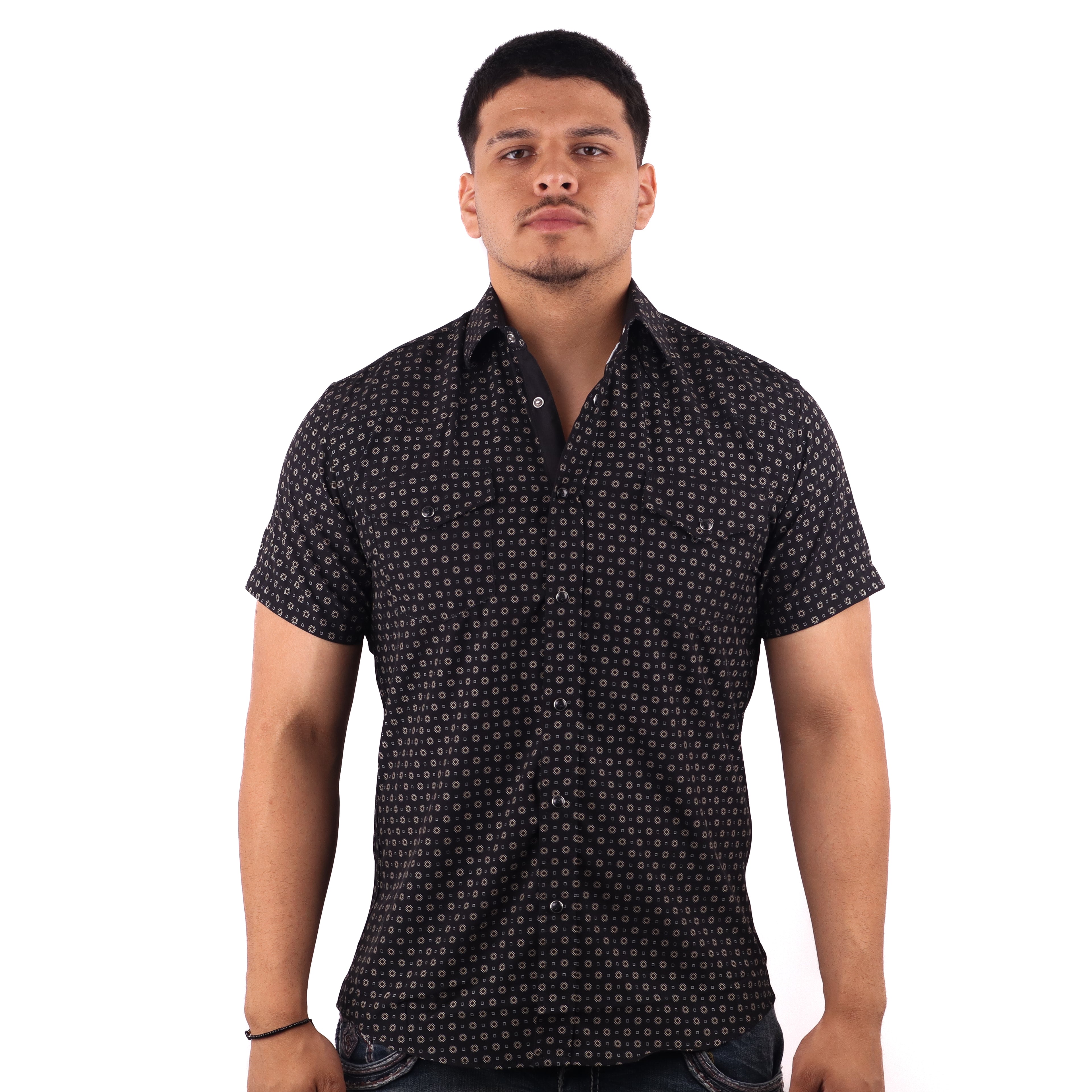 Camisa Vaquera Manga Corta Corte Clásico - PV018