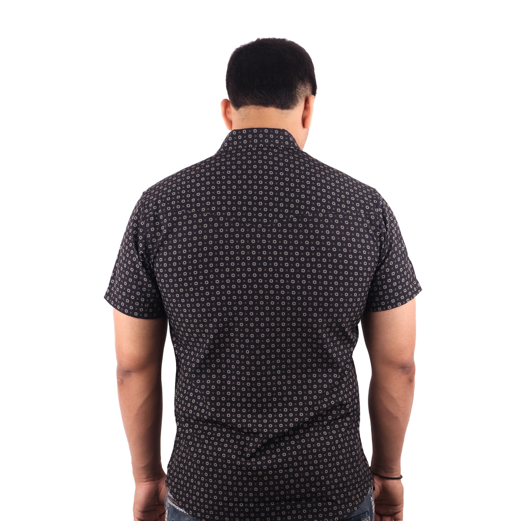 Camisa Vaquera Manga Corta Corte Clásico - PV018
