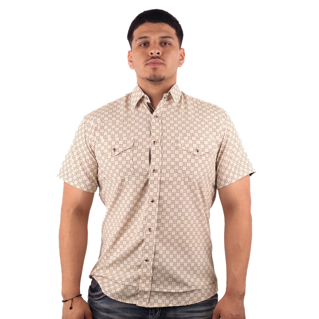 Camisa Vaquera Manga Corta Corte Clásico - PV017