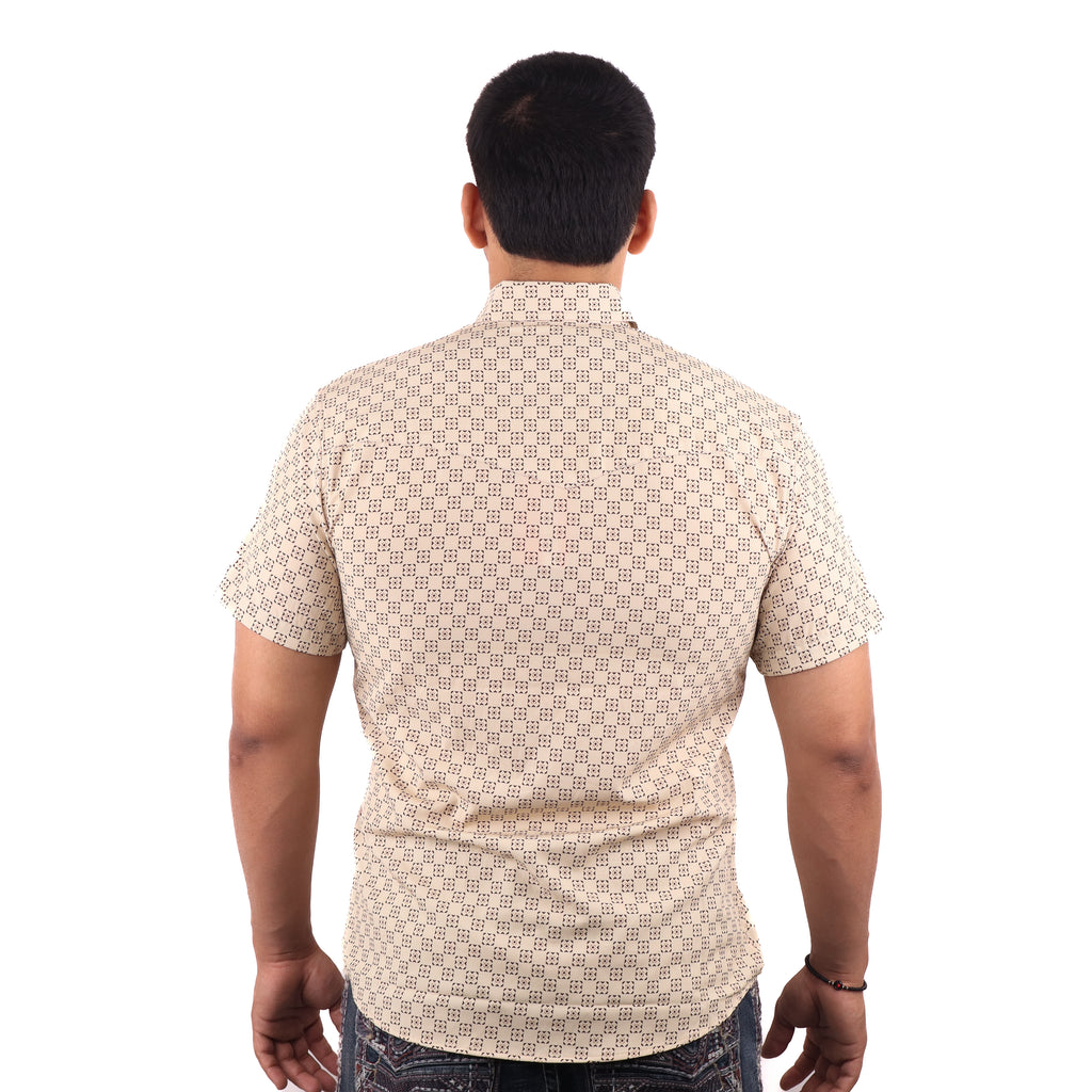 Camisa Vaquera Manga Corta Corte Clásico - PV017