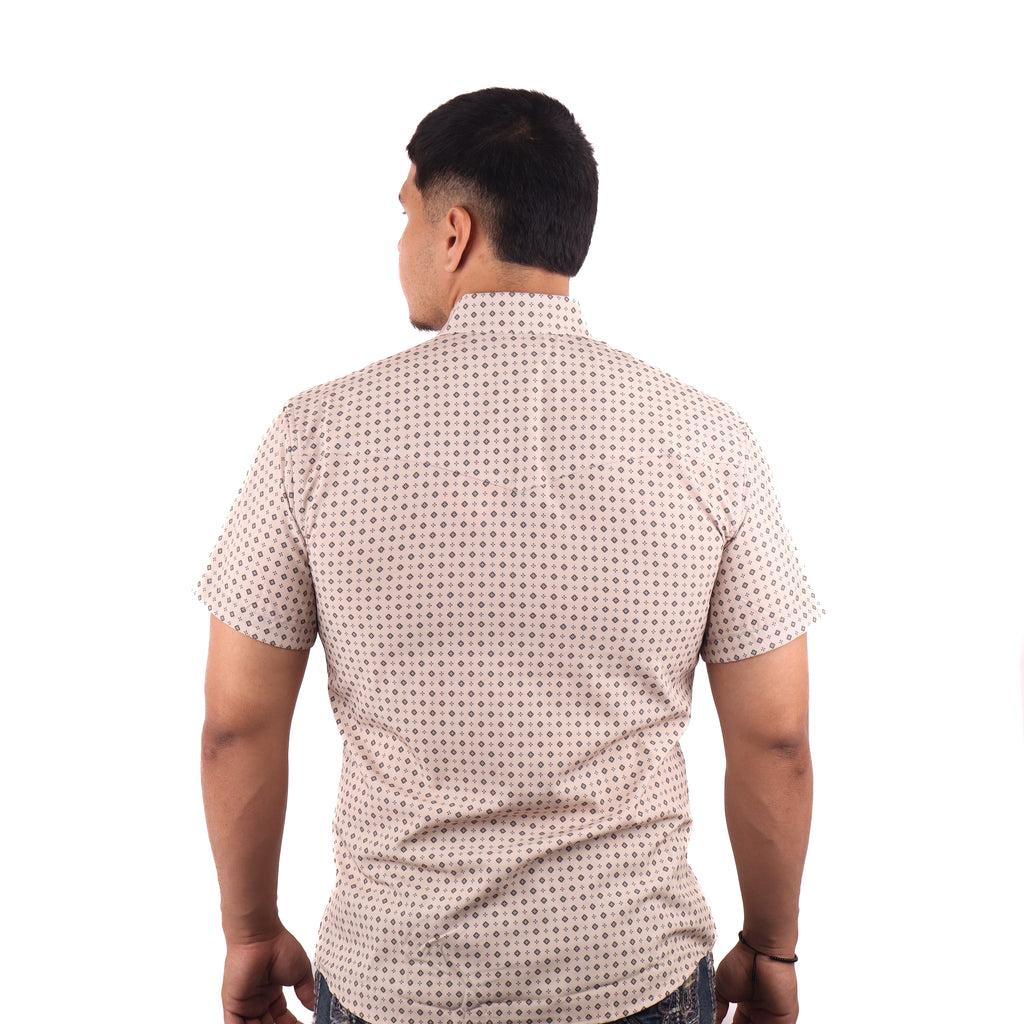 Camisa Vaquera Manga Corta Corte Clásico - PV016