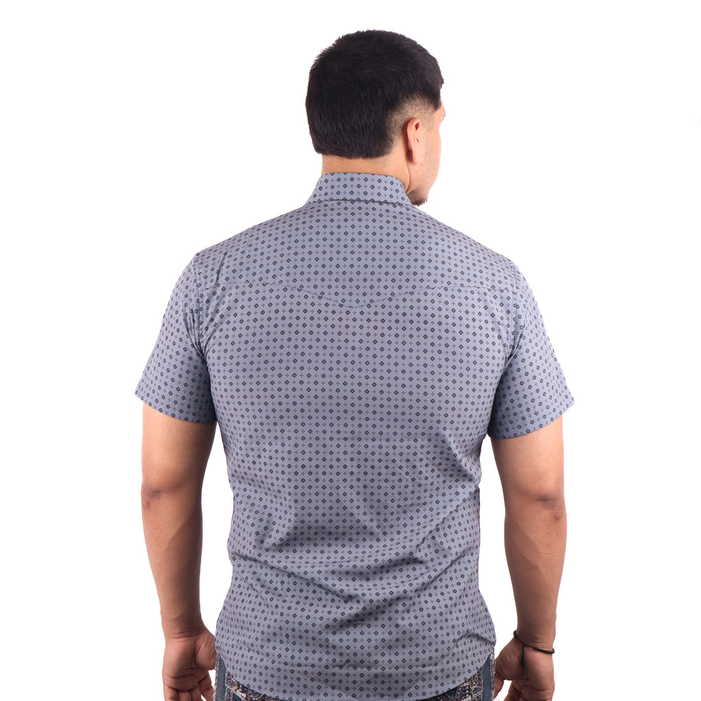 Camisa Vaquera Manga Corta Corte Clásico - PV015