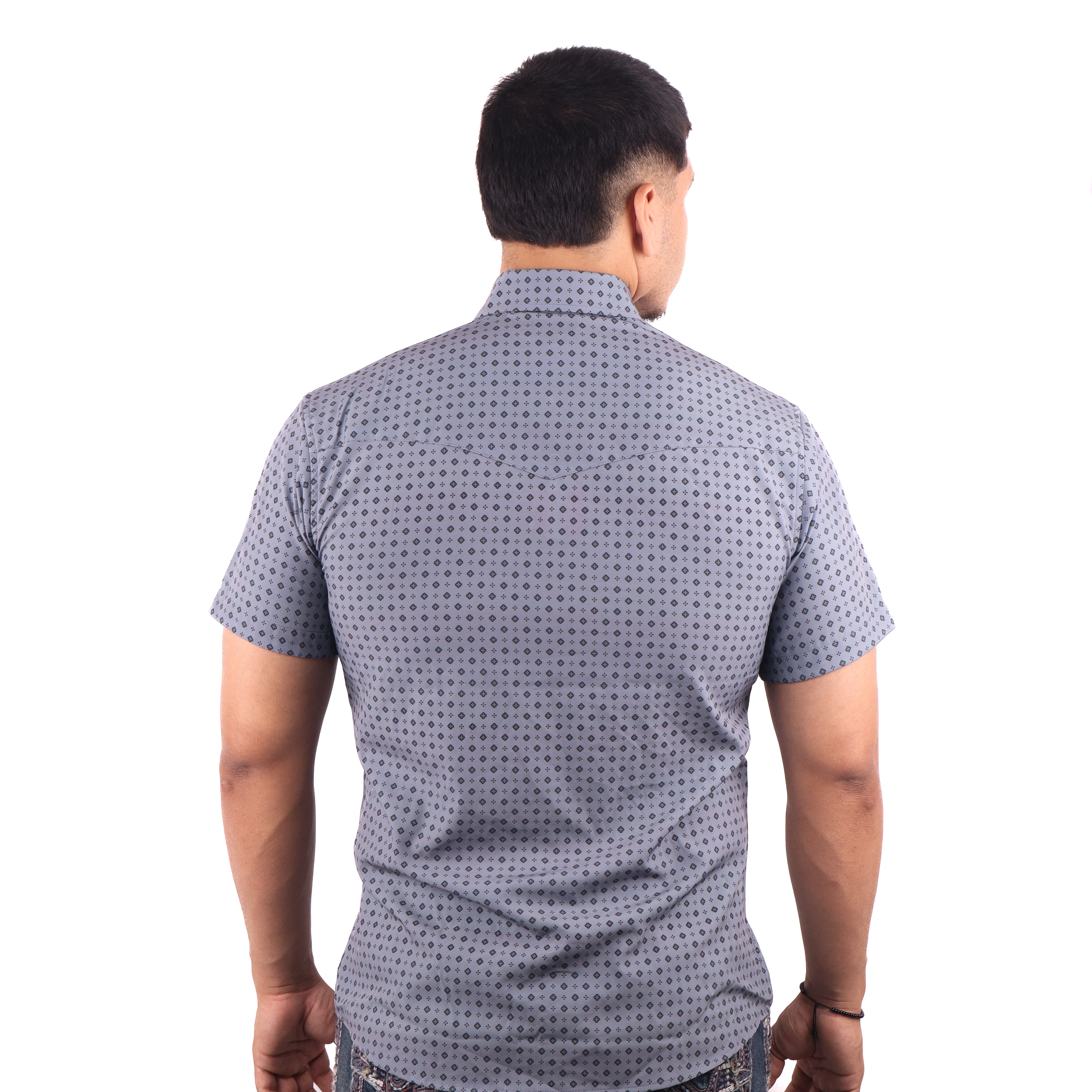 Camisa Vaquera Manga Corta Corte Clásico - PV015
