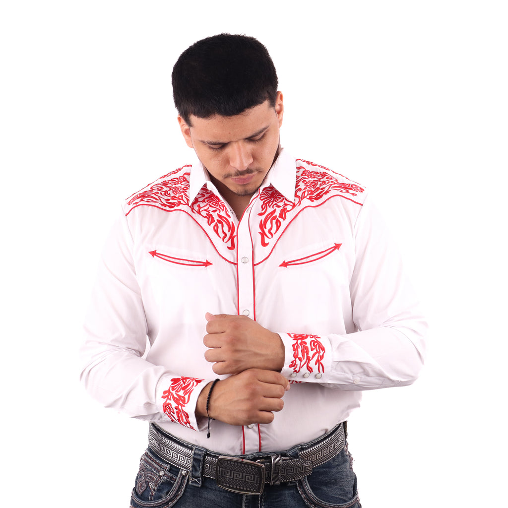 Camisa Vaquera Manga Larga Corte Clásico - PV012